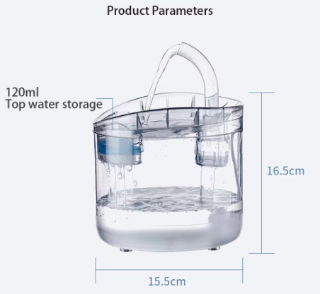 Cat Water Feeder Automation Sensor Faucet Fountain Food Grade Transparent Plastic Dog Water Dispenser For Cat Pet Sensor Drinker