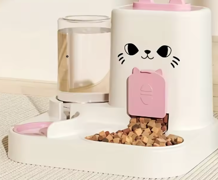Pet large-capacity feeder integrated automatic water dispenser cat food bowl dog feeding bowl cat bowl dog bowl pet supplies