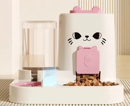 Pet large-capacity feeder integrated automatic water dispenser cat food bowl dog feeding bowl cat bowl dog bowl pet supplies