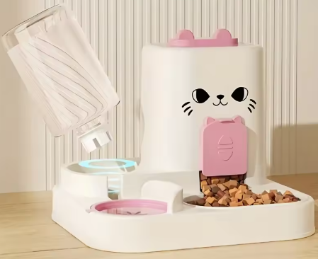 Pet large-capacity feeder integrated automatic water dispenser cat food bowl dog feeding bowl cat bowl dog bowl pet supplies