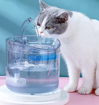 Cat Water Feeder Automation Sensor Faucet Fountain Food Grade Transparent Plastic Dog Water Dispenser For Cat Pet Sensor Drinker