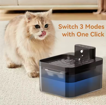 Automatic Pet Water Fountain 2600mAh Wireless Cat Water Dispenser 2.2L Infrared Sensor Smart Dog Drinkier Filter Fountain